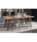 Table de repas 1m80 ORSENA en mélange de bois recyclés - CASITA