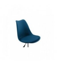 BU8026 - Fauteuil de bureau en polypropylène et simili - Bleu pétrole