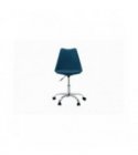 BU8026 - Fauteuil de bureau en polypropylène et simili - Bleu pétrole