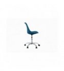 BU8026 - Fauteuil de bureau en polypropylène et simili - Bleu pétrole