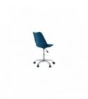 BU8026 - Fauteuil de bureau en polypropylène et simili - Bleu pétrole