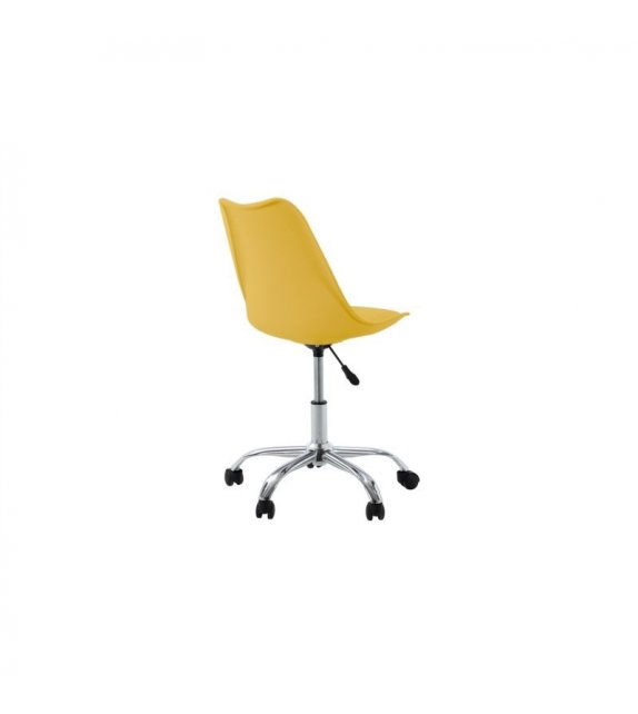 BU8026 - Fauteuil de bureau en polypropylène et simili - Jaune