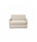 DAN - Fauteuil couchage rapide 100x190 en tissu - Beige