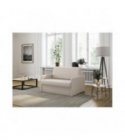 DAN - Fauteuil couchage rapide 100x190 en tissu - Beige