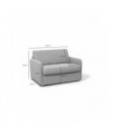 DAN - Fauteuil couchage rapide 100x190 en tissu - Beige