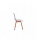 A80511 - Lots de 2 chaises scandinaves en polypropylène transparent - Transparent