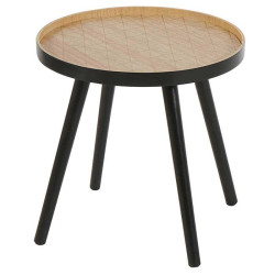 Table basse ronde MONA noire