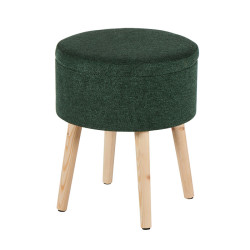 Pouf rond coffre MANO vert