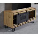 Meuble TV Hifi 1 porte - en 1.28 m - SUNSET