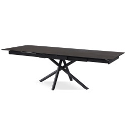 Table rectangle en 180x95 LAVANDE - noir marbré
