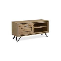 Meuble TV Hifi 1 porte longueur 118 cm - LAGON