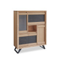 Rangement 4 portes 1 abattant 1 niche - DELTA