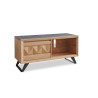 Meuble TV-Hifi 1 porte bois Delta