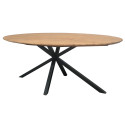 Table de salle à manger ovale BAHIA en teck massif - Casita