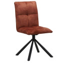 Chaises tournante avec poignée tissu anthracite Casita RUSSELL
