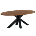 Table de salle à manger ovale BAILEY en teck massif - Casita
