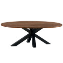 Table de salle à manger ovale BAILEY en teck massif - Casita