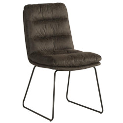 chaises rembourrée grise Moody Casita