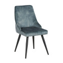 Chaises velours gris anthracite Casta