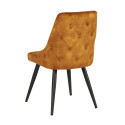 Chaises velours gris anthracite Casta