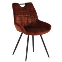 Chaises velours moutarde Dina Casita
