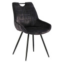 Chaises velours moutarde Dina Casita