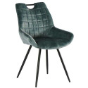 Chaises velours moutarde Dina Casita