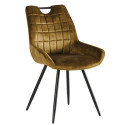 Chaises velours moutarde Dina Casita
