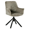 chaises tournantes en tissu bleu Casita EWING
