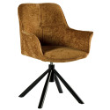 chaises tournantes en tissu bleu Casita EWING