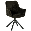 chaises tournantes en tissu bleu Casita EWING