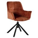 chaises tournantes en tissu bleu Casita EWING