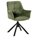 chaises tournantes en tissu bleu Casita EWING