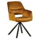 chaises tournantes en tissu bleu Casita EWING