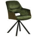 chaises tournantes en tissu bleu Casita EWING