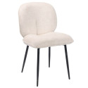 chaises vintage confort tissu blanc Casita