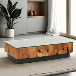 Table basse teck massif Casita