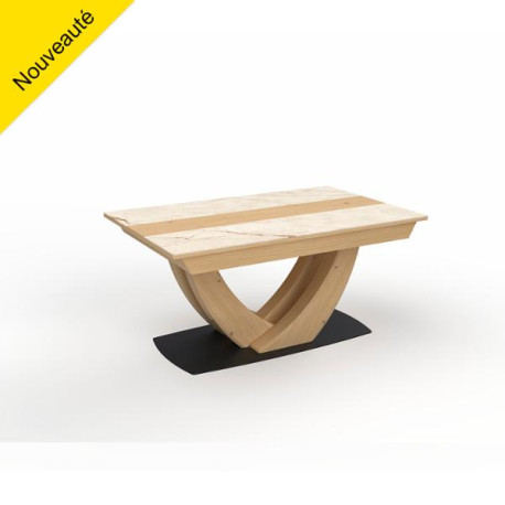 Table rectangle en 160X100 Plateau céramique MINERALE Girardeau