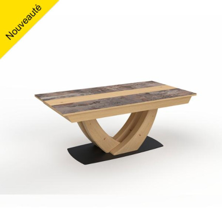 Table rectangle en 190X100 Plateau céramique MINERALE Girardeau